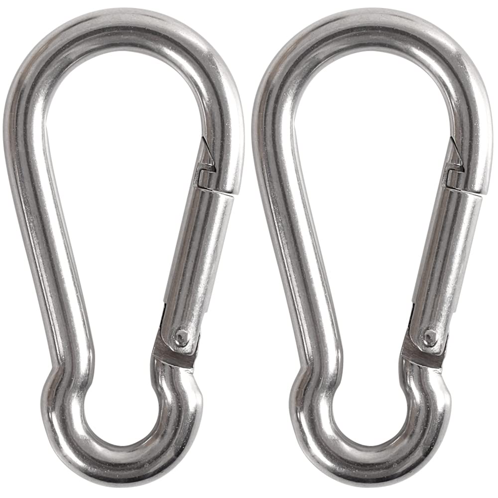 Cozihom 3.5" Heavy Duty Carabiners 700LB Weight Capacity, Spring Action Snap Hook Attachment, Anti-Rust for Hammocks, Swing Chairs, Gym Equipment, Camping Pack of 2