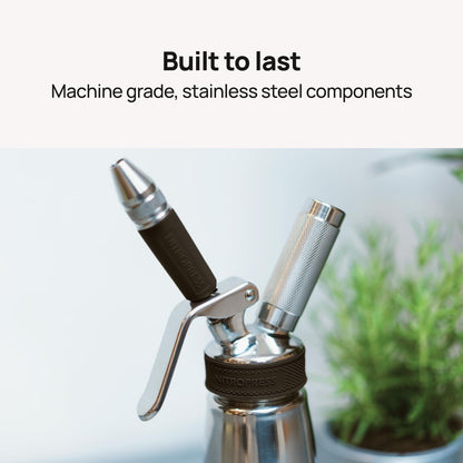 Original NitroPress - Nitro Cold Brew Coffee Maker Kit | Includes 10 Nitrogen Cartridges | Portable Infuser for Nitro Drinks, Cold Brew, Cocktails & Tea at Home or On the Go | Gift for Coffee Lovers