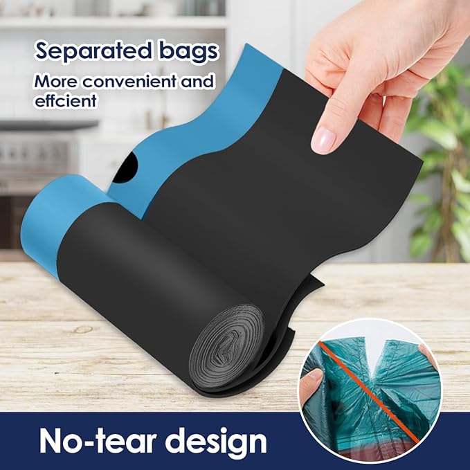 20 Gallon Large Drawstring Trash Bags 120 Counts, Fit 20-21 Gal Trash Can