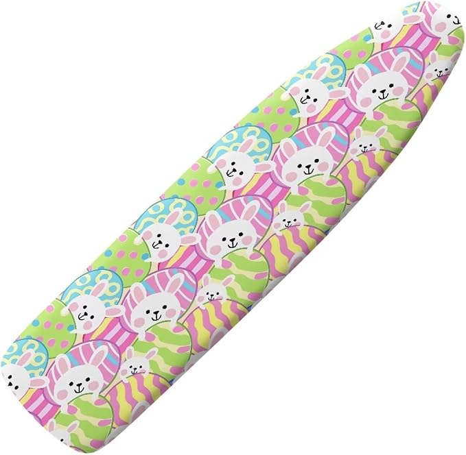 Sprowallow Cartoon Rabbit Ironing Board Covers Silicone Coating 15x54 inch