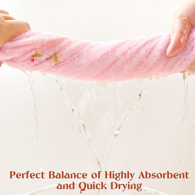 Jacquotha Pink Hand Towels for Bathroom – Soft Cotton, 13x29 Inches,