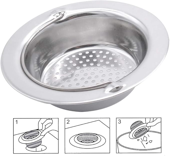 2 Pack Upgrade Kitchen Sink Strainer