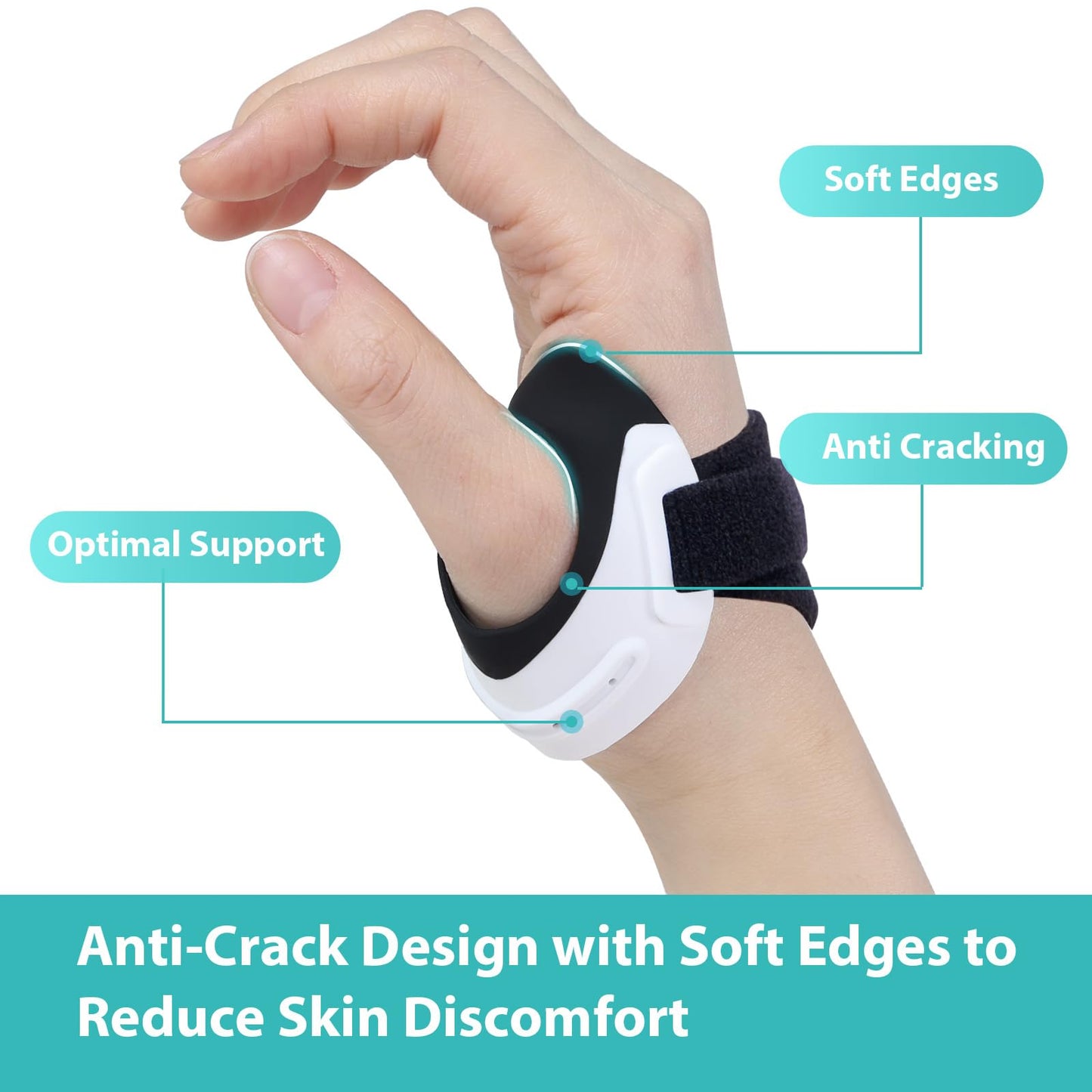 Gambo CMC Thumb Brace for Osteoarthritis, Upgrade Thumb Splint for Joint Pain, Tendonitis, and Arthritis Relief - Thumb Support Stabilizer for Active (Large, Left Hand)