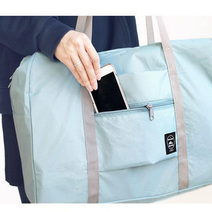 Foldable Travel Duffel Bag Tote Carry on Luggage Bag Spirit Airlines Personal item Sports Gym Bag Water Resistant Weekender Overnight Bags for Women and Men (Green)