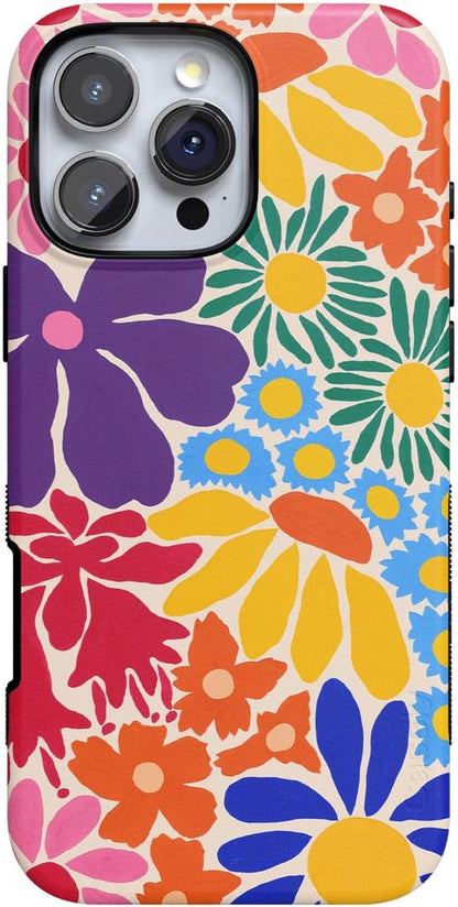 Casely iPhone 16 Pro Max Case | Blue Stripes | Sunday Best | Compatible with MagSafe | Bold Protective Design