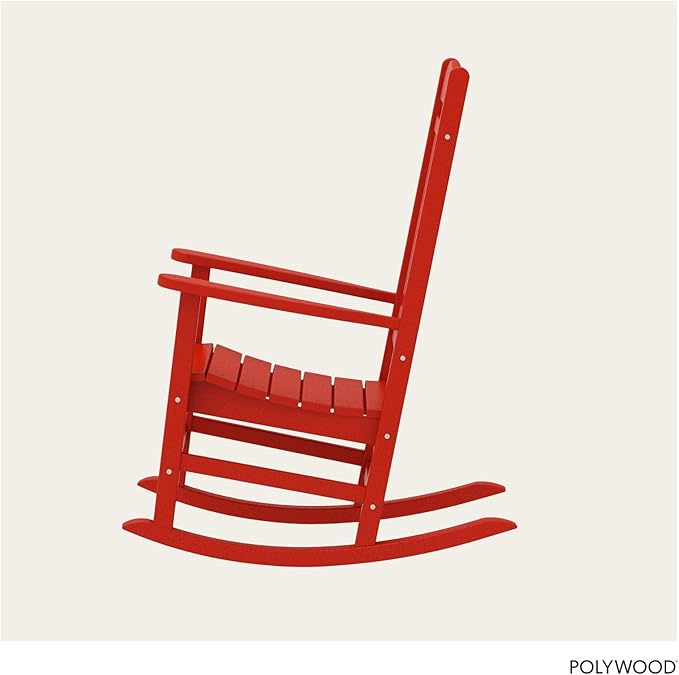 POLYWOOD® Presidential Rocking Chair in Sunset Red