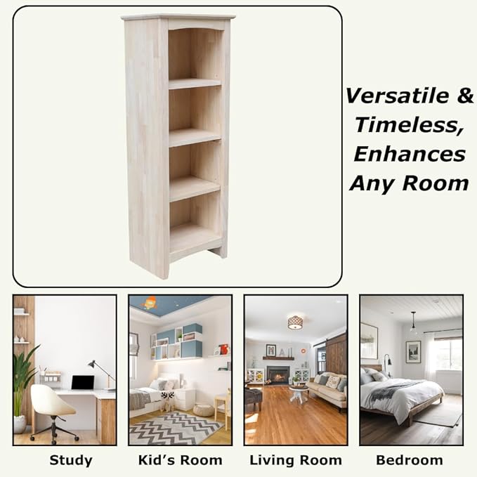 Solid Wood Shaker Bookcase