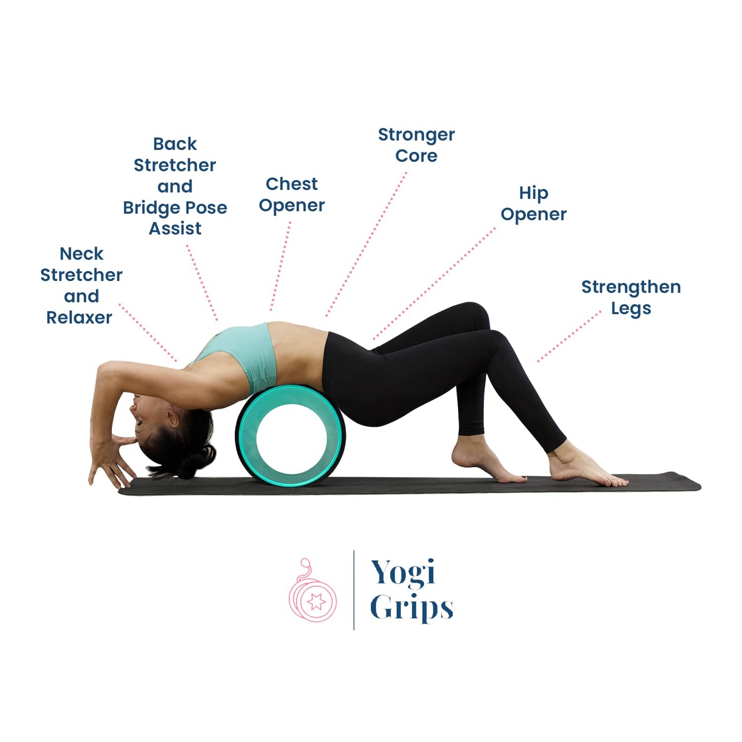 YOGI GRIPS Back Stretcher Roller (Set of Three)