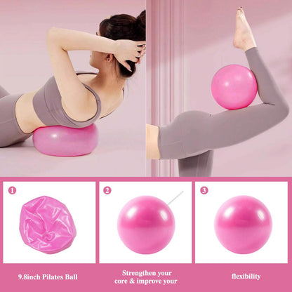gymfrog 13 PCS Pilates Equipment Kit for Women,Pilates Ring and Ball Set with Resistance Bands,Core Sliders, Socks, Bag & Guide for Starter Home Workout Fitness Gym Essentials