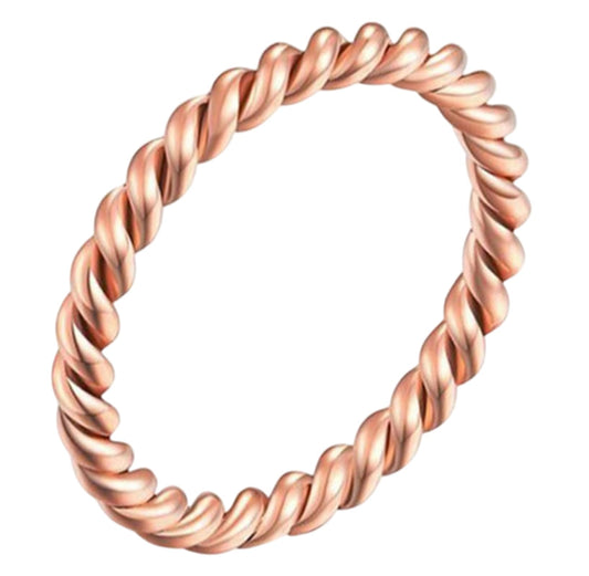 FAICAEIRI Pure Copper Tensor Rings, Twisted Twist Ring Jewelry for Men and Women (6)