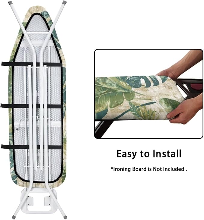 Tropical Palm Ironing Board Cover and Pad 15x54 Standard Size Ironing Board