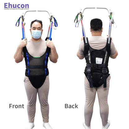 Ehucon Comfort Padded Patient Lift Walking Sling,Portable Standing Harness to People/Handicap for Ambulating Support Training,500 lbs Safety Loading(Small)