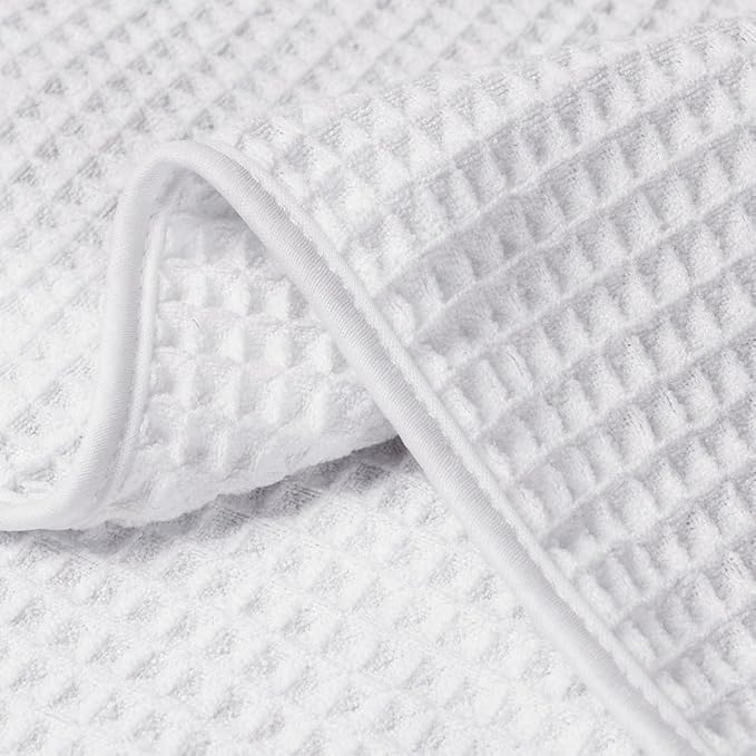 HOMEXCEL 4 Pack Premium Waffle Gym Towels, Ultra Soft Cooling Towels Highly