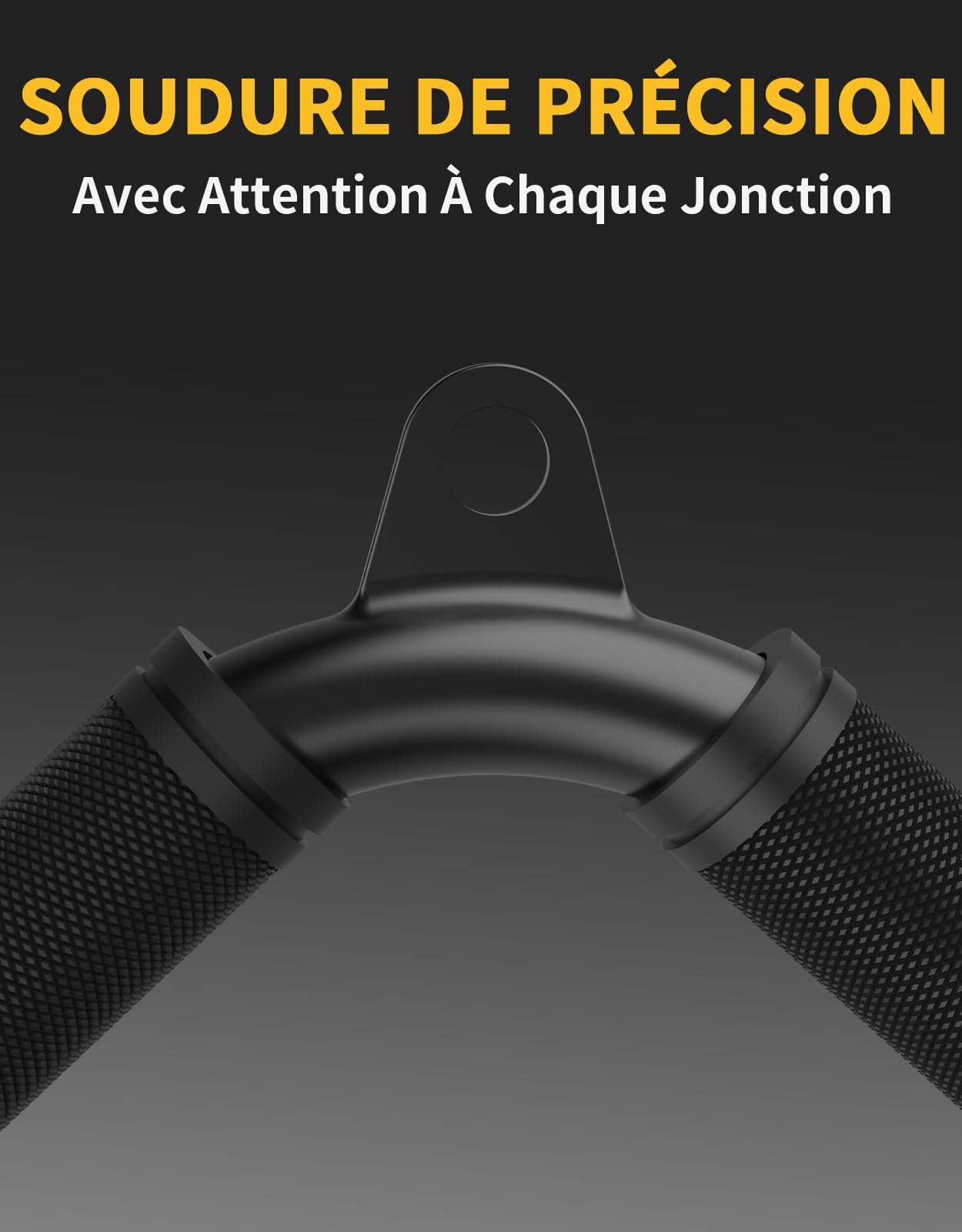 Fit4Fun Cable Machine Attachment Set,Non-Slip Rubber Grip LAT Pulldown Attachments for Pulley System, Cable Attachments for Gym