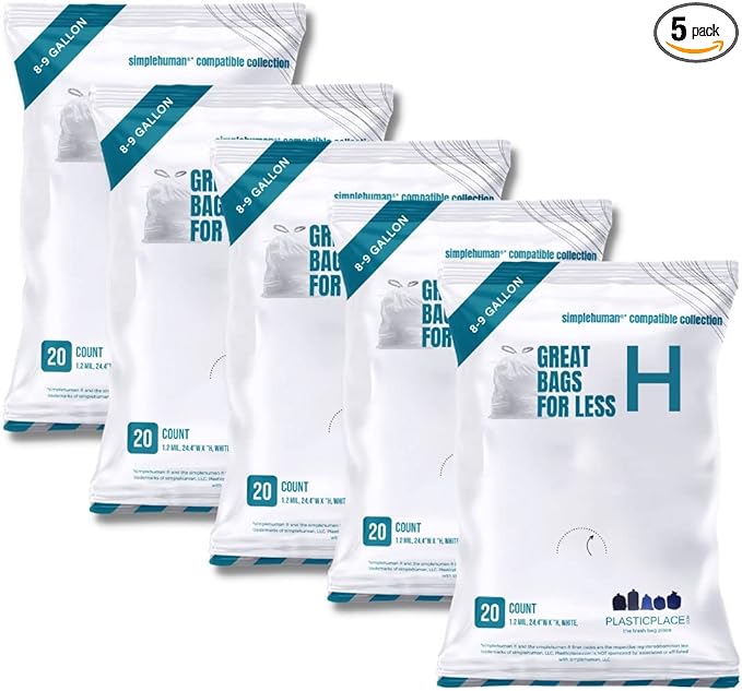Plasticplace Custom Fit Trash Bags, Compatible