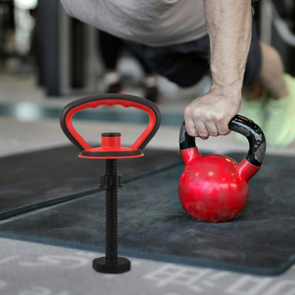 Toddmomy Adjustable Kettlebell Handle Kit Anti-Slip Grip Attachment Converter for Dumbbells Home Gym Training Accessories 12.59X7.48X4.72In