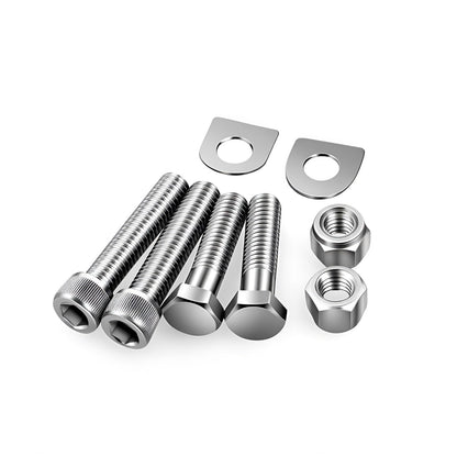 Passenger Foot Peg Support Mount Clevis Kit Compatible With Harley Davidson Softail 2000-2006 (Black)
