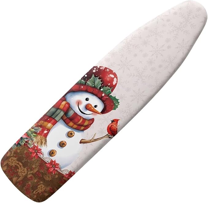 Robin Snowman Ironing Board Cover Standard Size Christmas Iron Board Cover