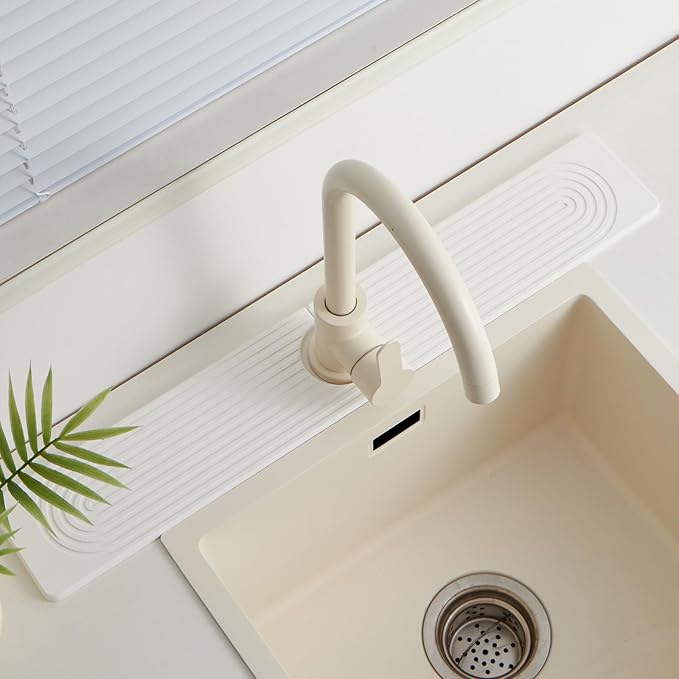 Stone Faucet Mat for Kitchen Sink，Super Absorbent Diatomite Fast Drying Stone
