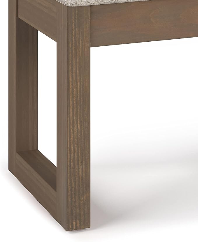 SIMPLIHOME Milltown Small Ottoman Bench