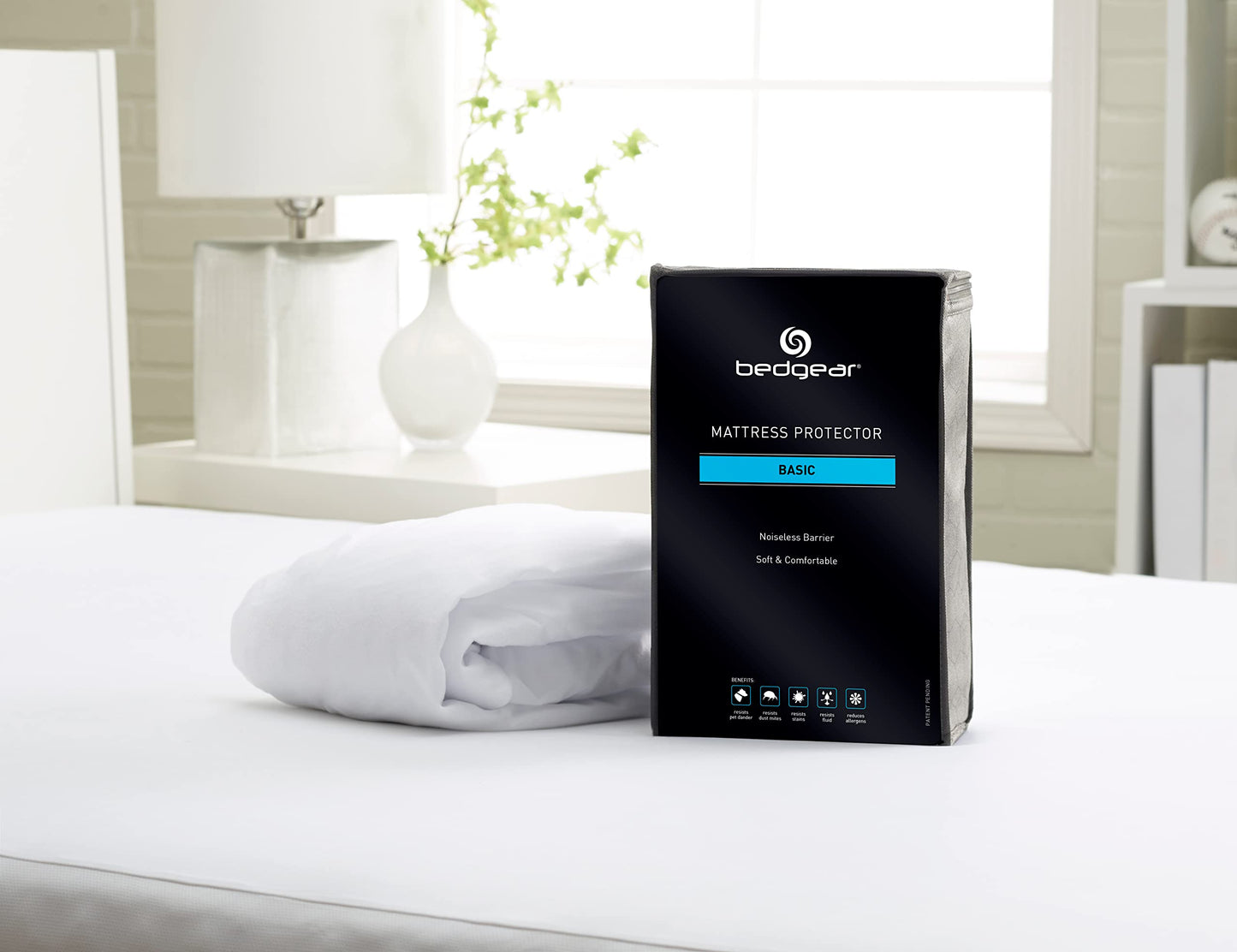 Bedgear Basic Mattress Protector –Waterproof Mattress Cover for College Dorm Beds - Lightweight, Breathable & Noiseless Mattress Pad - Machine Washable Bed Protector for Stain Protection - Cal King