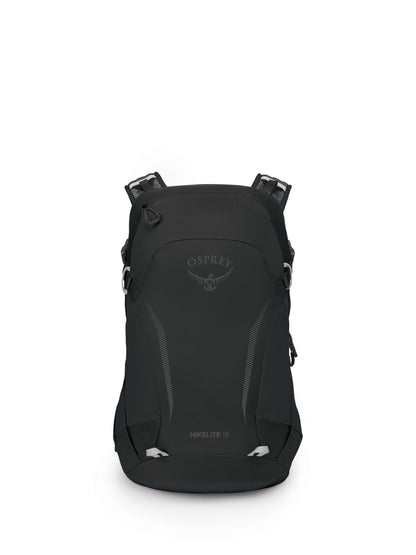 Osprey Hikelite 18L Lightweight Hiking Backpack - Durable Travel Daypack with Rain Cover for Men and Women, Black