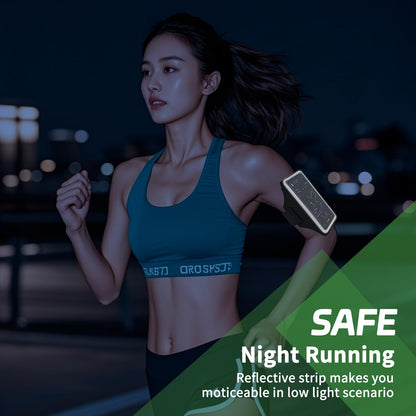 Kebrela Running Armband with Earphone Bag for iPhone 16/15/14 Max/Pro/Plus & Galaxy S20/S10, Touchscreen Compatible, Phone Holder for Running with Card Slot & Key Pockets, Fit Up to 6.9 Phone