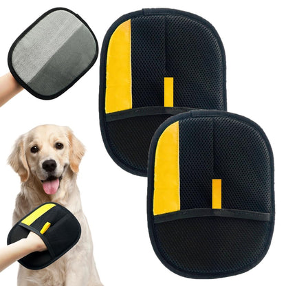 Teamoda 2Pcs Electrostatic Gloves Pet Hair Removal, 2025 Pet Hair Remover Glove, Washable Reusable Dogs Cats Hair Gloves for Furniture Bed Sheets Couch Clothes Carpet Car Seat