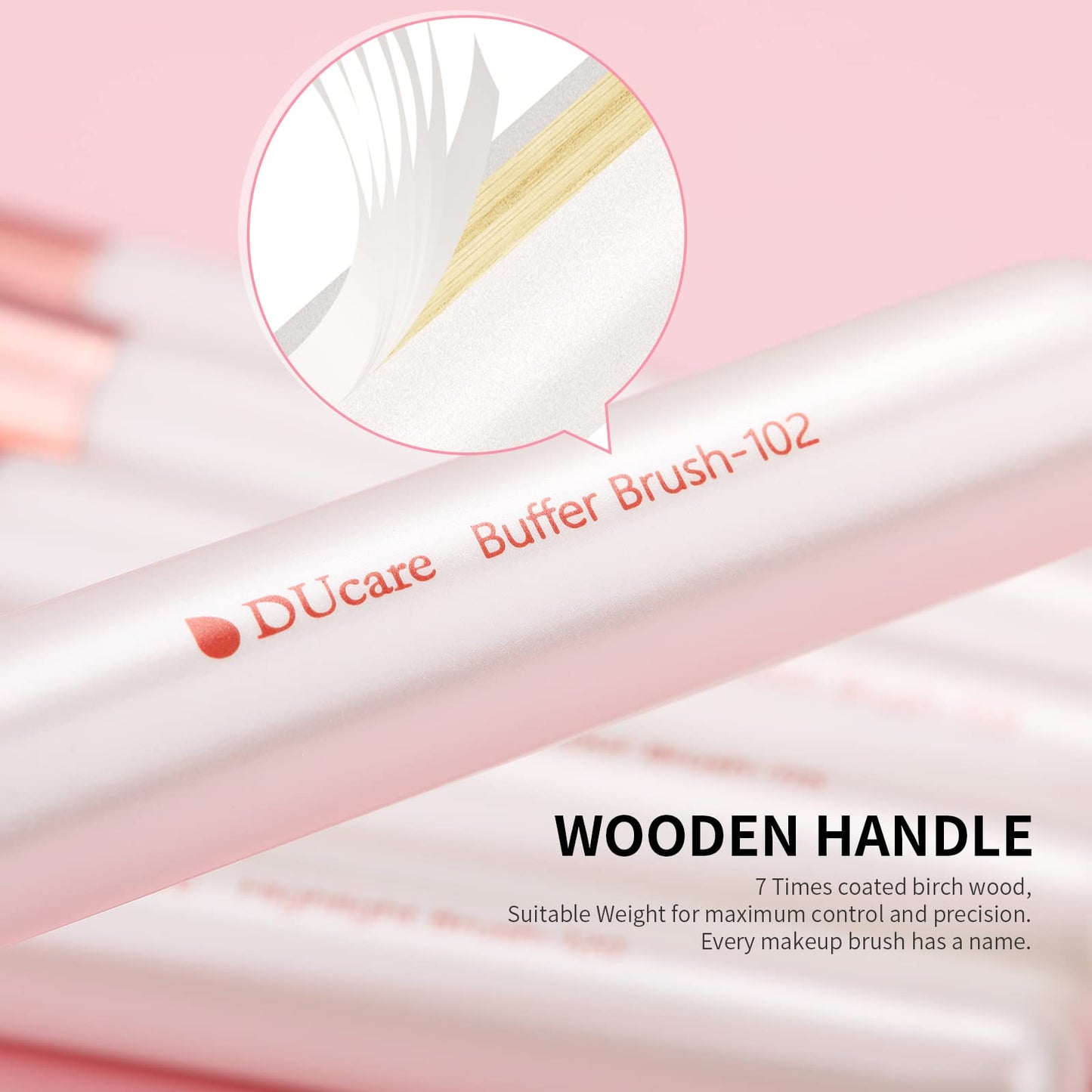 DUcare Makeup Brushes Set Professional 27Pcs Makeup Brushes Premium Synthetic Kabuki Foundation Blending Face Powder Blush Concealers Eye Shadows Make Up Brushes Kit White