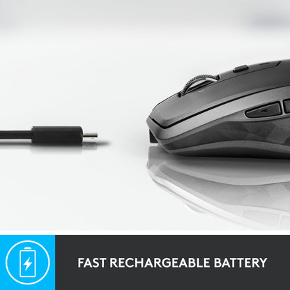 Logitech MX Anywhere 3S Compact Wireless Mouse, Fast Scrolling, 8K DPI Any-Surface Tracking, Quiet Clicks, Programmable Buttons, USB C, Bluetooth, Windows PC, Linux, Chrome, Mac - Rose