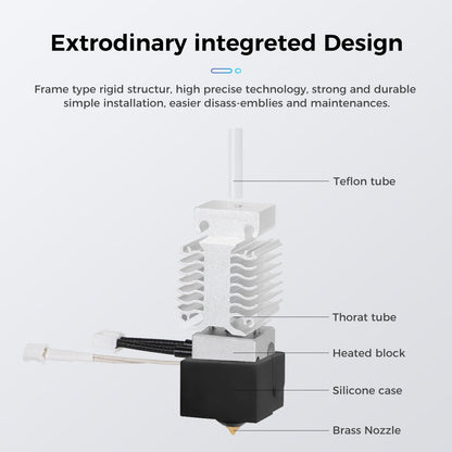 Creality Official Ender 3 V3 SE Hotend Kit, Original Ender 3 V3 SE Extruder Hotend Heater Block Set Assembled Print Head Kit 24V 3D Printer Accessories Replacement Kit