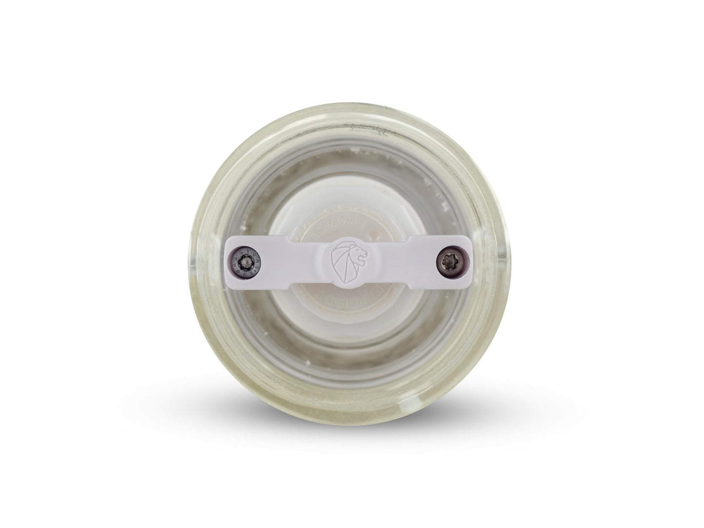PEUGEOT - Nancy Zirlion Wet Sea Salt Mill, Acrylic 18 cm - 7 in. Grinder Made of Zirconia with Stirring Blade. Transparent acrylic body