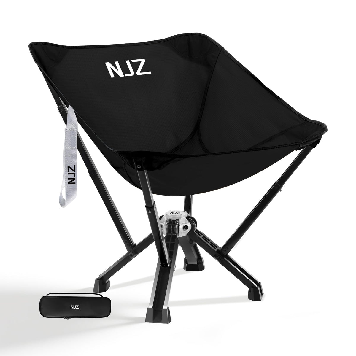 NJZ Folding Outdoor Chair — Easy Outdoor Comfort, Simple One-Piece Design, Stable Aluminum Frame, Relaxed Seating for Backyard, Camping & Everyday Use
