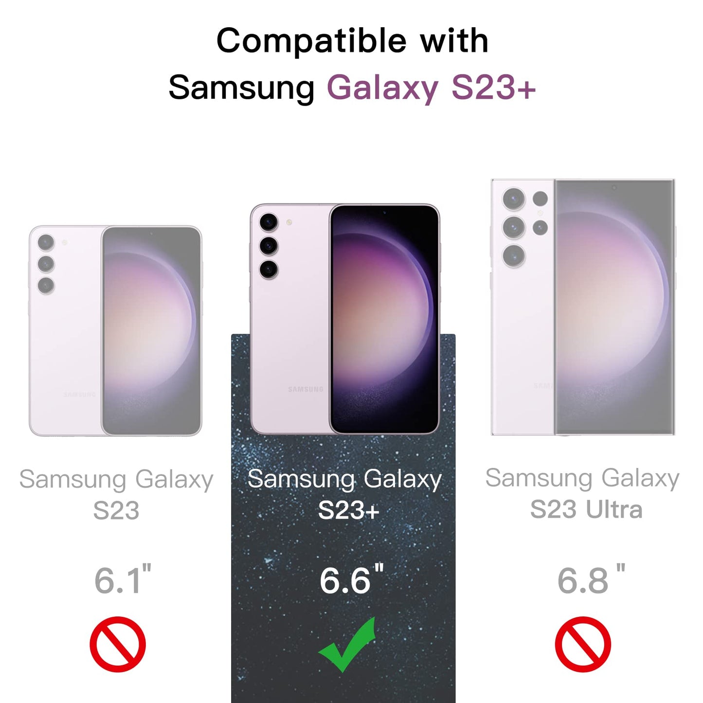 JETech Privacy Screen Protector for Samsung Galaxy S23 5G 6.1-Inch with Camera Lens Protector, Anti-Spy Tempered Glass Film, Fingerprint ID Compatible, 2-Pack Each