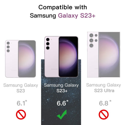JETech Privacy Screen Protector for Samsung Galaxy S23 5G 6.1-Inch with Camera Lens Protector, Anti-Spy Tempered Glass Film, Fingerprint ID Compatible, 2-Pack Each