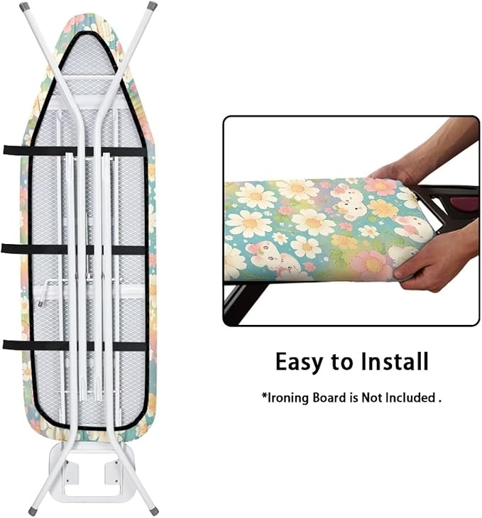 Ironing Board Cover, Universal Stretchy Stain Reisstant Protector