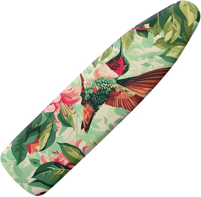 Hummingbird Monstera Ironing Board Cover Table Top Ironing Board Cover and Pad
