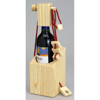 Bits and Pieces Bewildering Wine Bottle Brainteaser 3D Puzzle Box for Wine Gift Giving, Puzzle Gift Box for Bottles of Wines