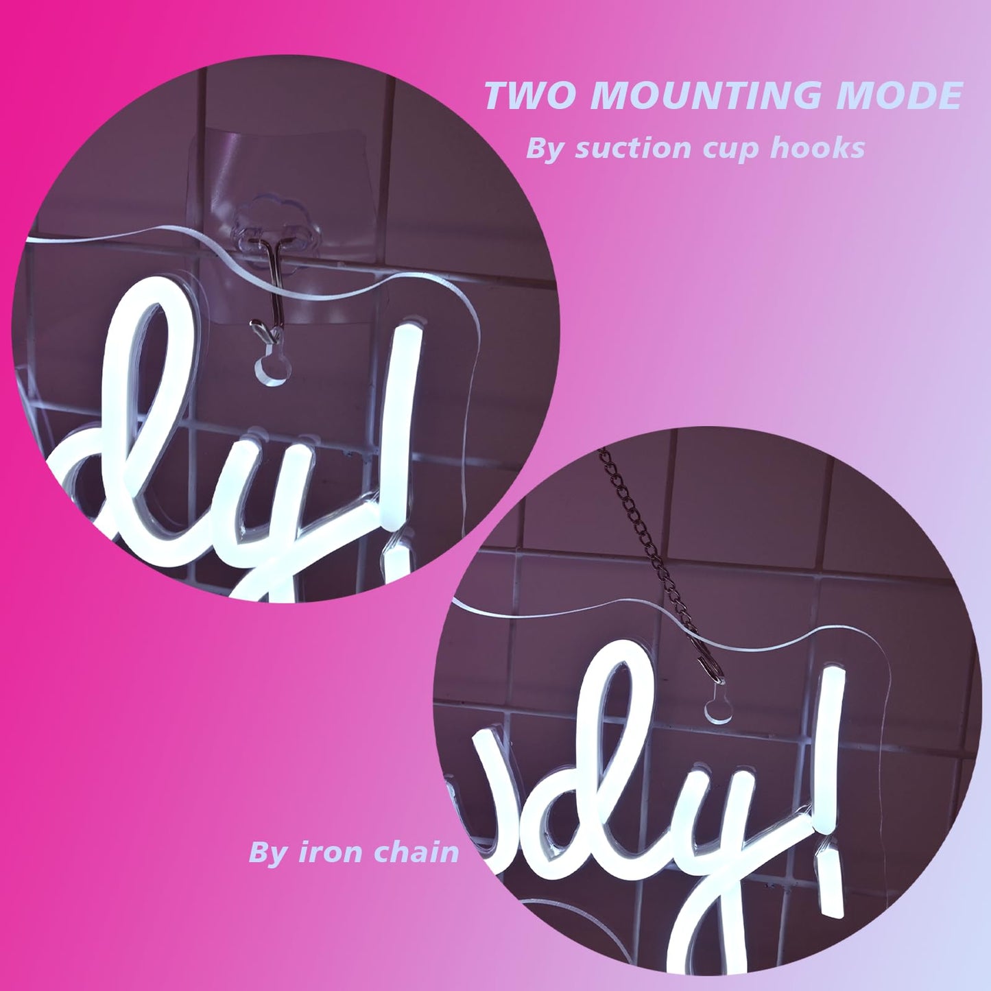 ineonlife Cowboy Hat Neon Sign Howdy Neon Lights Pink Led Neon Signs Preppy Girls for Wall Decor Light Up Sign for Bar Beer Bedroom Living Room Beauty Girls Club Decoration Gifts