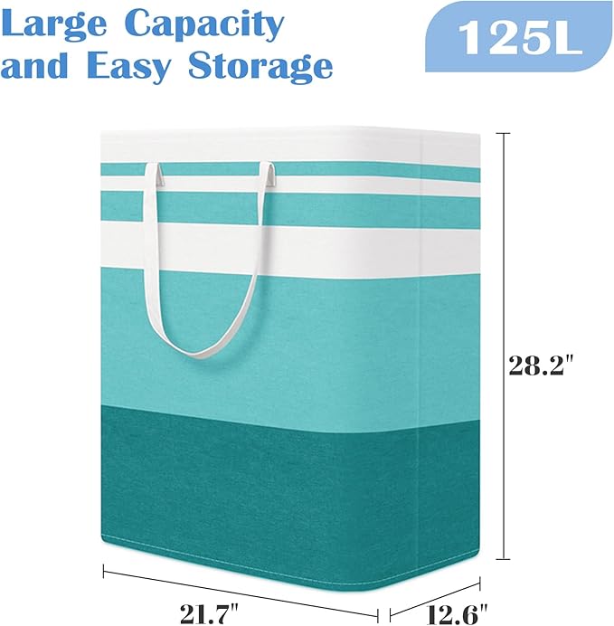 BlissTotes 3-Pack Laundry Basket, Freestanding＆Waterproof Laundry Hamper