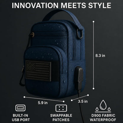 LEPHYON Magnetic Gym Bag, Small Gym Bag for Men & Women, Crossbody Sling Bags with Strong Magnets, USB Charging Port, Multi-Carry Design, Perfect for Travel Workout Sports, Best Gift for Fitness Lover