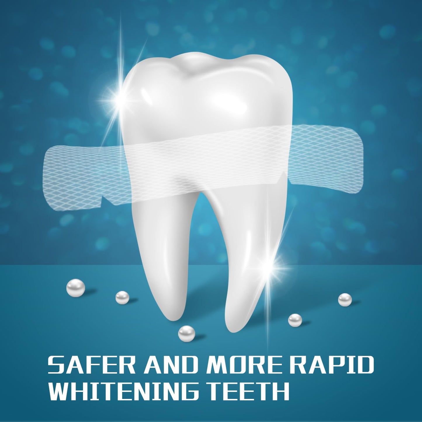 Teeth Whitening Strips - 20 Whitening Strips for Teeth Sensitive, Professional, Fast Remove Smoking, Coffee, Wine Stains, Teeth Whitening Kit Pack of 10 Non-Slip Strips Treatments