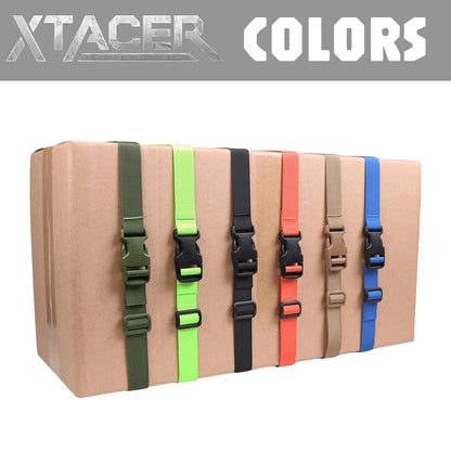 XTACER Backpack Accessory Strap Luggage Straps Cover Strap Sleeping Bag Strap with Buckle (TAN - Release Buckle Straps (4-Pack))