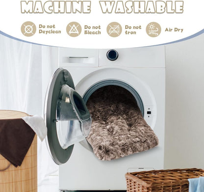 ULIGOTA Dog Bed Crate Pad Plush Soft Dog Crate Bed for Small Medium Large Dogs and Cats Washable Anti-Slip Kennel Crate Mats for Sleeping and Anti AnxietyS