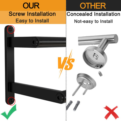 JIAPAIDUO Double Towel Bar, 24Inch Towel Rack for Bathroom, Stainless Steel Double Bath Towel Bar, Wall Mounted Towel Holder, Double Towel Rod Towel Rail Hanger for Wall, Kitchen (Matte Black)