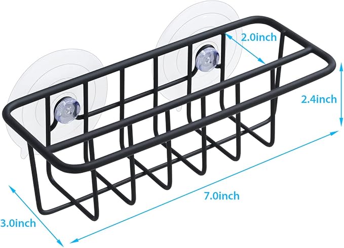 Sink Caddy Sponge Holder for Kitchen Sink Dish Cloth Hanger 2 Suspension Options