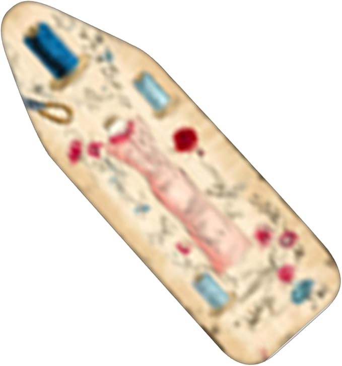 Nuxovilar Vintage Sewing and Floral Pattern Ironing Board Cover, This Cover