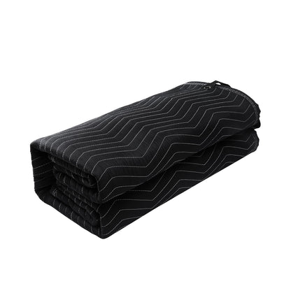 VEVOR Sound Dampening Blanket, 96" x 80", Extra Large Studio Grommeted Blanket with Grommets, Light Blocker for Door Acoustic Noise Blocking Blanket Studio Sound Absorption Sheet, Black