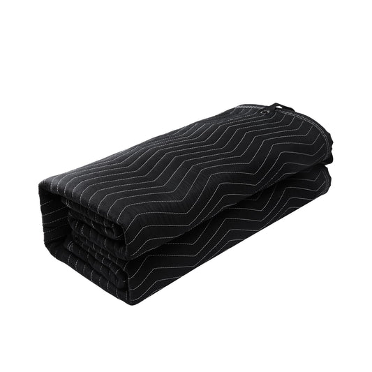 VEVOR Sound Dampening Blanket, 96" x 80", Extra Large Studio Grommeted Blanket with Grommets, Light Blocker for Door Acoustic Noise Blocking Blanket Studio Sound Absorption Sheet, Black