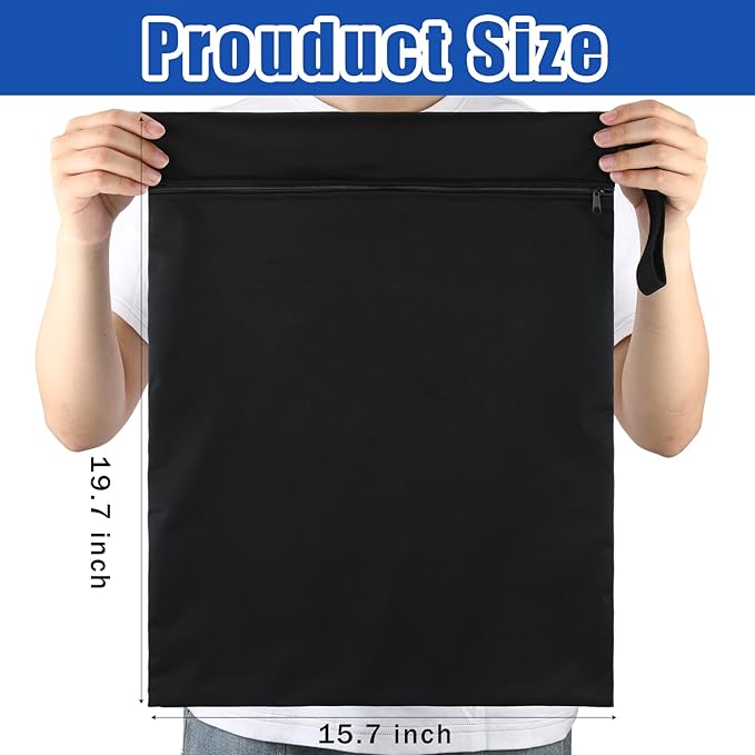 Shappy 2 Pcs Large Travel Laundry Bag Washable Waterproof Wet Dry Large Dirty